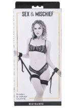 Thigh and Wrist Cuffs - Black - Image 4