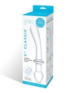 9 Inch Classic Curved Dual-Ended Dildo - Clear