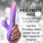 Pro-Thrust Max 14x Thrusting and Pulsing Silicone Rabbit - Purple - Image 6