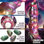 Larva Silicone Ovipositor Dildo With Eggs - Multicolor - Image 2