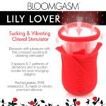 Lily Lover Sucking and Vibrating Clitoral Stimulator- Red - Image 8