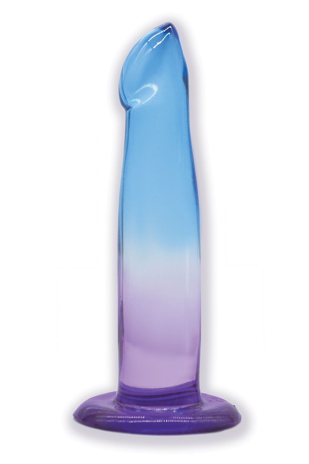 Shades, 6.25" G-Spot Jelly Tpr Gradient Dong - Blue and Purple image 0 Shades, 6.25" G-Spot Jelly Tpr Gradient Dong - Blue and Purple - Image 1