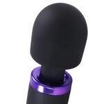 Merci - Rechargeable Power Wand - Ultra - Powerful Silicone Wand Massager - Black - Image 3