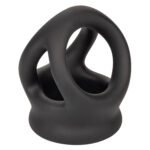 Alpha Liquid Silicone Dual Cage and Ring - Black Ring - Black - Image 3