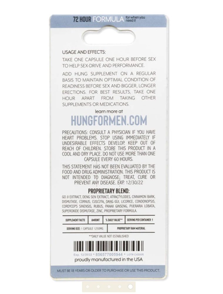 Hung Male Enhancement 24 Ct Display image 0 Hung Male Enhancement 24 Ct Display - Image 1
