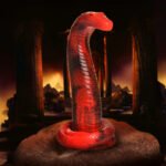 King Cobra King Cobra Silicone Dildo - Red - Image 4