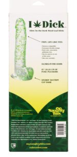 Naughty Bits I Leaf Dick Glow-in-the-Dark Weed Leaf Dildo - Glow in the Dark - Image 3
