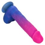 Naughty Bits Ombre Hombre XL Vibrating Dildo - - Pink/purple - Image 8