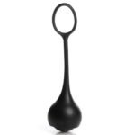Cock Dangler Silicone Penis Strap With Weights -  Black - Image 4