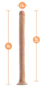 Dr. Skin - 19 Inch Dildo - Beige - Image 4