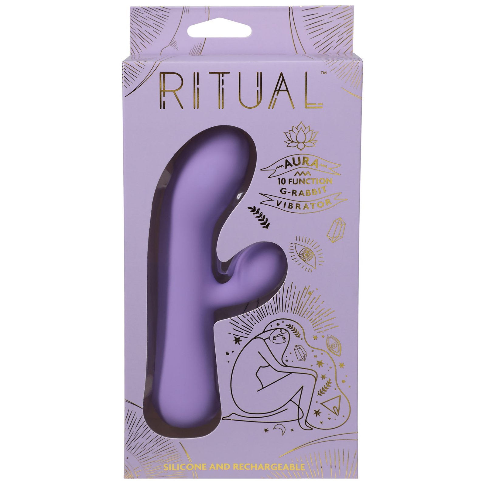 Ritual - Aura - Rechargeable Silicone Rabbit Vibe - Lilac image 0 Ritual - Aura - Rechargeable Silicone Rabbit Vibe - Lilac - Image 1