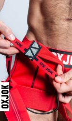 Slingjock Upthrust Slider-Strap Jock Red Hot Large - Image 4