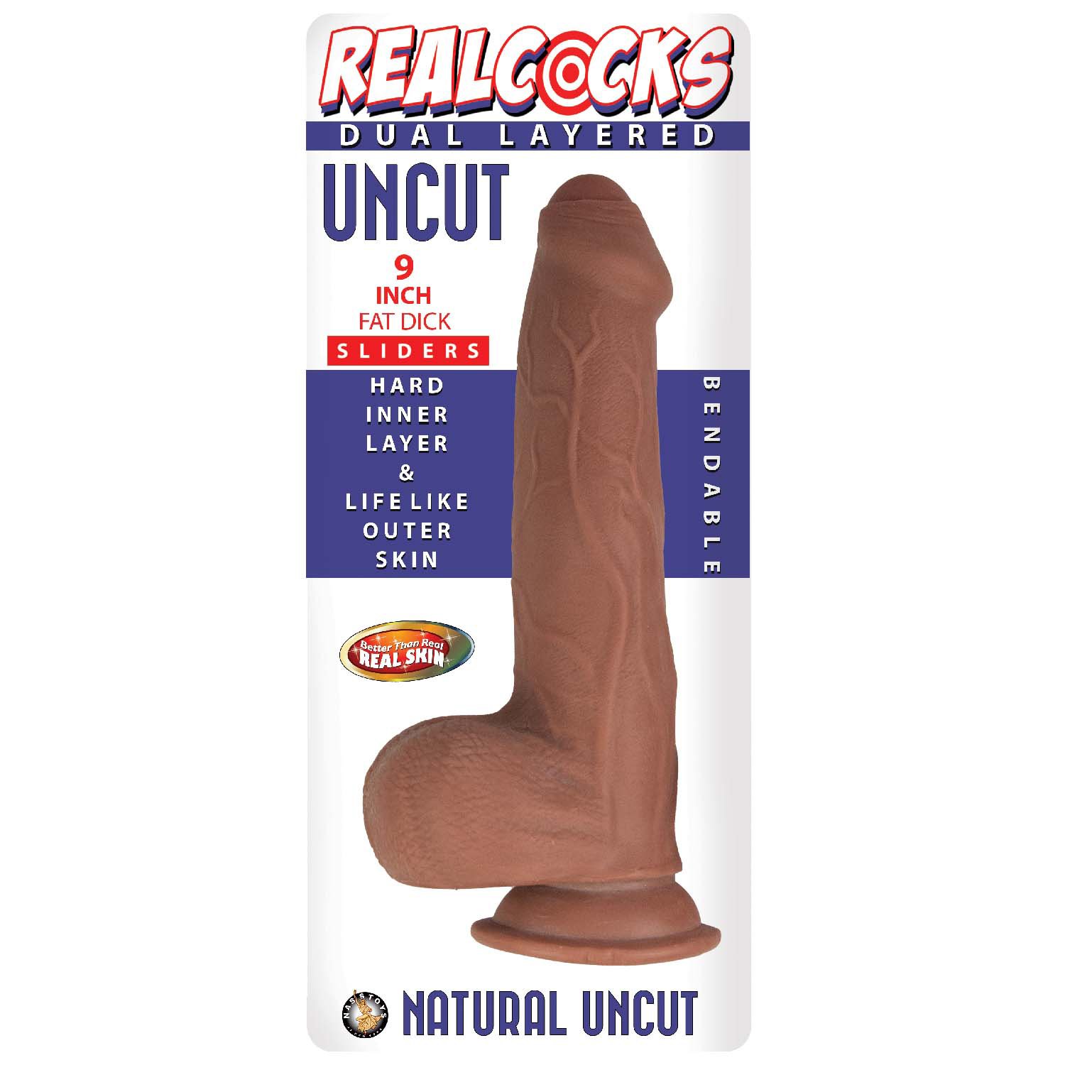 Real Cock Dual Layered Sliders Uncut 9 Inch - Brown image 0 Real Cock Dual Layered Sliders Uncut 9 Inch - Brown - Image 1