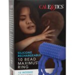 Silicone Rechargeable 10 Bead Maximus Ring - Blue