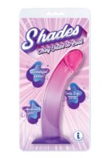 Shades, 8.25" Smoothie Jelly Tpr Gradient Dong - Purple and Pink - Image 2