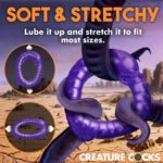 Slitherine Silicone Cock Ring - Purple - Image 4