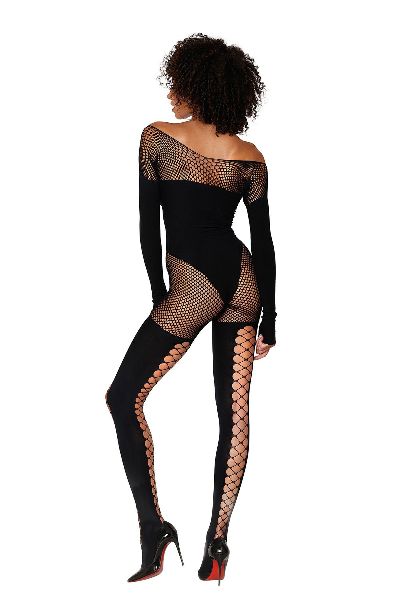 Bodystocking - One Size - Black image 0 Bodystocking - One Size - Black - Image 1