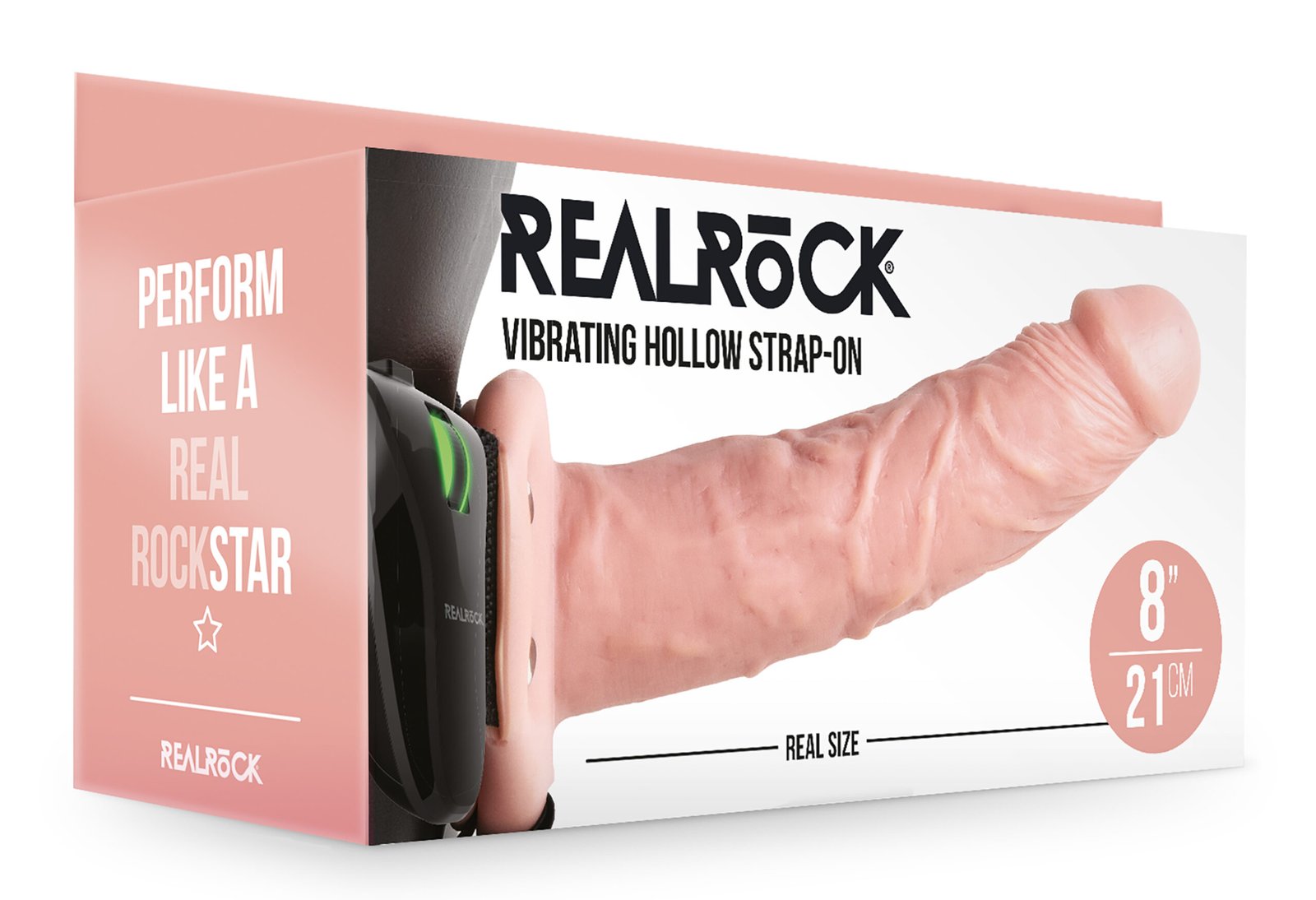 Vibrating Hollow Strap-on No Balls 8 Inch - Flesh image 0 Vibrating Hollow Strap-on No Balls 8 Inch - Flesh - Image 1