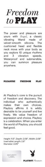 Playboy Pleasure - Royal - Wand - Black - Image 5