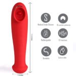 Destiny 15-Function Rechargeable Vibrating - Suction Wand - Cherry Red - Image 3