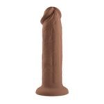 7 Inch Girthy Vibrating Dong - Dark - Image 2