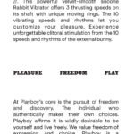 Playboy Pleasure - Hop to It - Rabbit Vibrator - Dark Purple