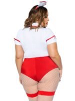 Plus Nurse Feelgood Sexy Costume - 3x/4x - White / Red - Image 2