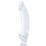 10.5 Inch Girthy Realistic Glass Double Dong -  Clear - Image 5
