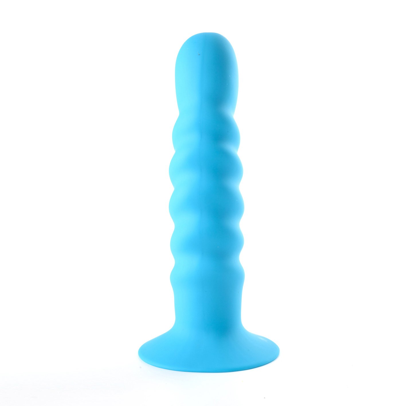 Kendall Silicone Dong Swirled Satin Finish - Neon Blue image 0 Kendall Silicone Dong Swirled Satin Finish - Neon Blue - Image 1