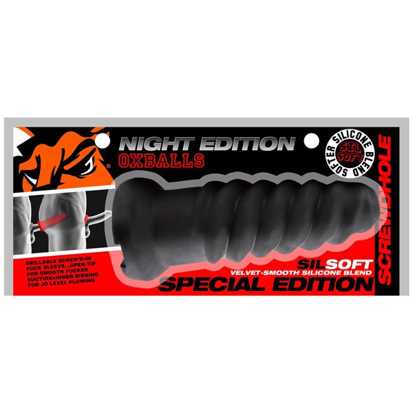 Screwdhole Masturbator - Black image 0 Screwdhole Masturbator - Black - Image 1