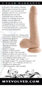 Peek a Boo Vibrating Dildo - Light - Image 2