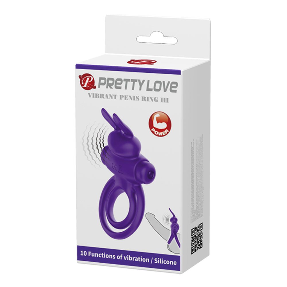 Pretty Love Vibrant Penis Ring III - Purple image 0 Pretty Love Vibrant Penis Ring III - Purple - Image 1