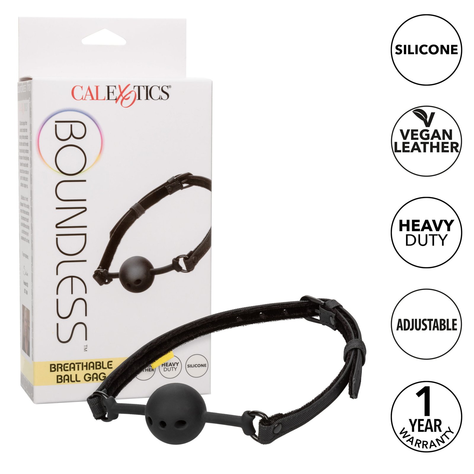 Boundless Breathable Ball Gag - Black image 0 Boundless Breathable Ball Gag - Black - Image 1