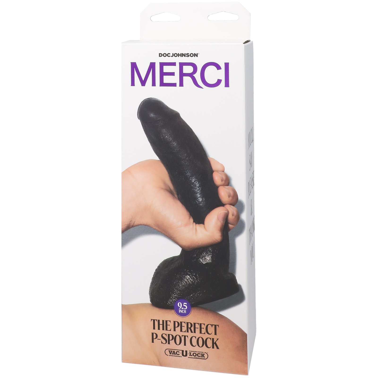 Merci - the Perfect P-Spot Cock - With Removable Vac-U-Lock Suction Cup - Black image 0 Merci - the Perfect P-Spot Cock - With Removable Vac-U-Lock Suction Cup - Black - Image 1