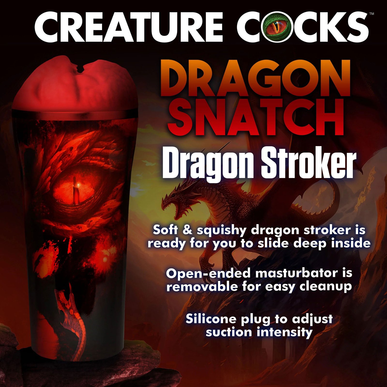 Dragon Snatch Dragon Stroker - Red image 0 Dragon Snatch Dragon Stroker - Red - Image 1