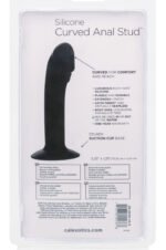 Silicone Curved Anal Stud - Black - Image 2