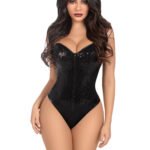 Sequin Bodysuit - Large - Black