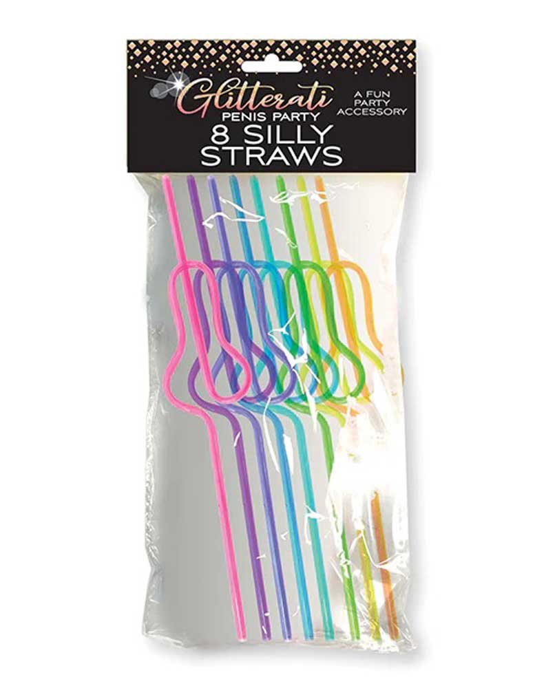 Glitterati Silly Penis Straws 8 Ct image 0 Glitterati Silly Penis Straws 8 Ct - Image 1