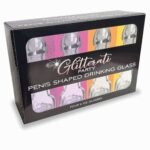 Glitterati Penis Drinking Glass Set of 4 - 6 Oz