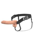 Fantasy X-Tensions Elite 7" Vibrating Hollow Silicone Strap-on - Light - Image 2