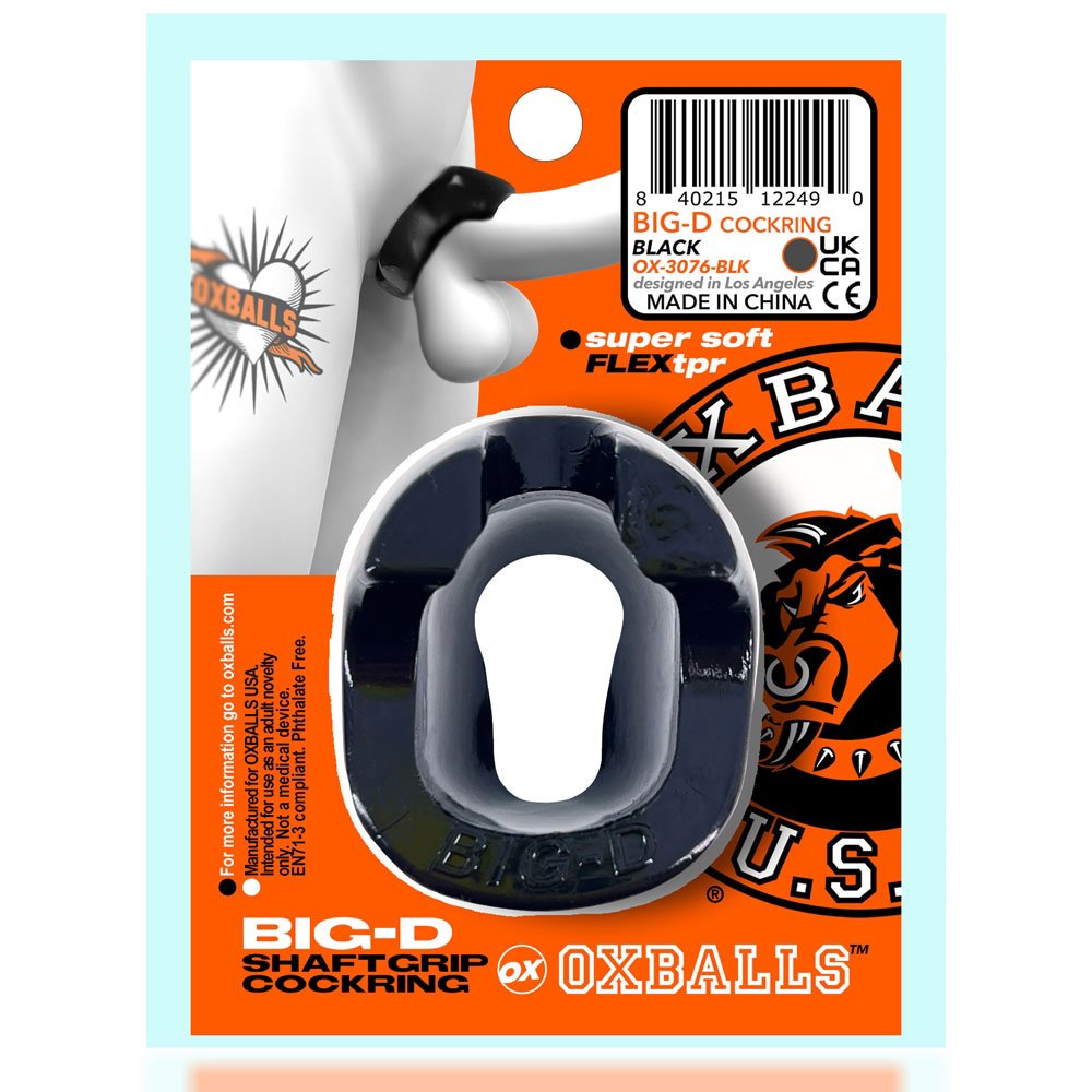 Big D Cockring - Black image 0 Big D Cockring - Black - Image 1