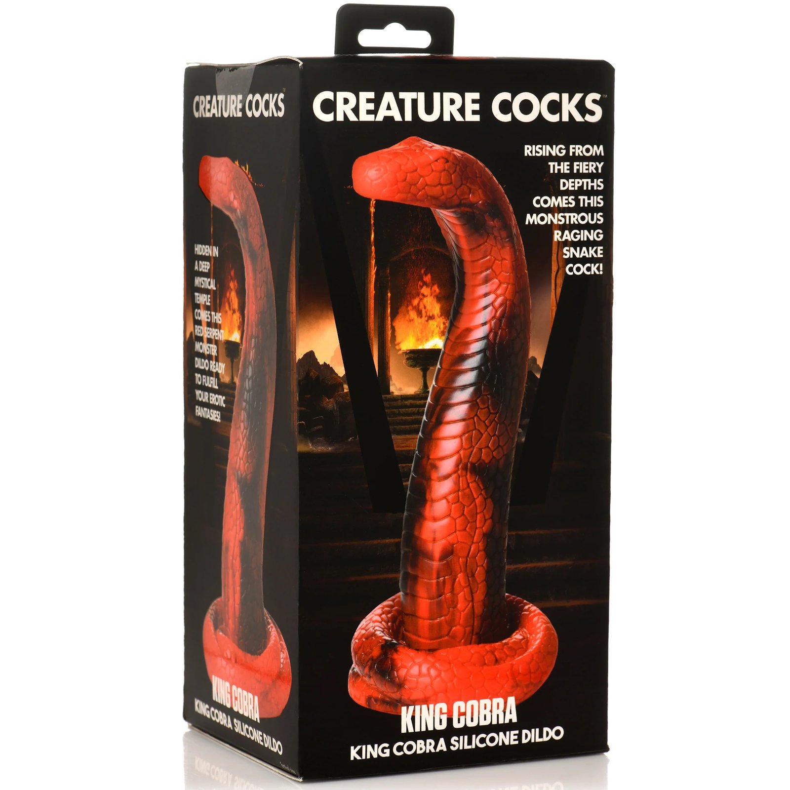 King Cobra King Cobra Silicone Dildo - Red image 0 King Cobra King Cobra Silicone Dildo - Red - Image 1