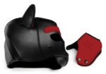Spike Neoprene Puppy Hood - Red - Image 4