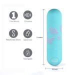 Julia Butterfly Print Mini Bullet - Teal Blue - Image 2