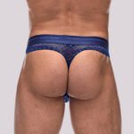Diamond Mesh Thong - Navy - L/xl - Image 2