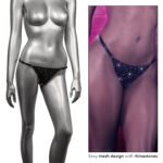 Radiance Crotchless Thong - One Size - Black - Image 3