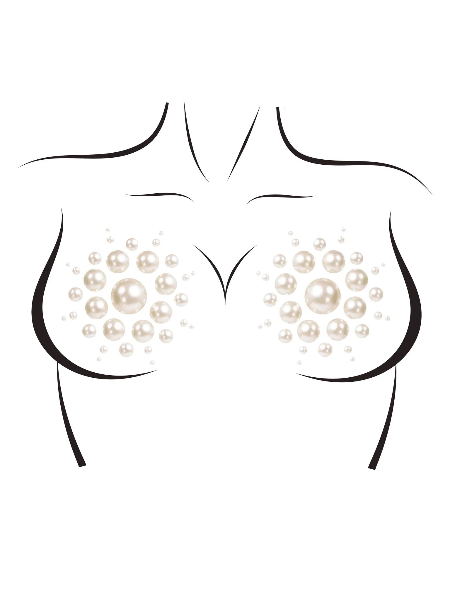 Isla Pearl Nipple Covers - White image 0 Isla Pearl Nipple Covers - White - Image 1