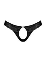 Sassy Lace - Open Ring Thong - Large/x-Large - Black - Image 4