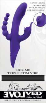 Lick Me - Triple Stim Vibe - Purple - Image 2