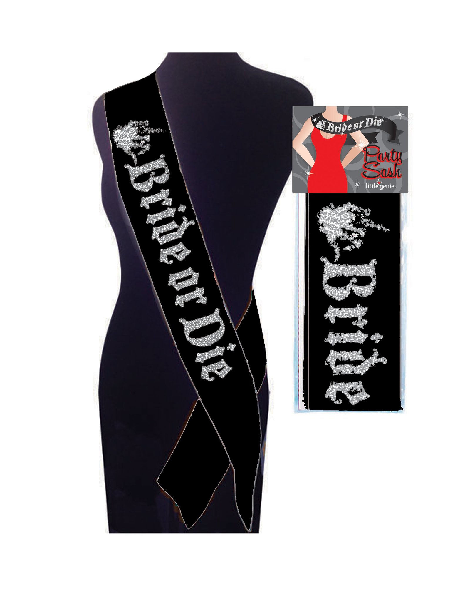 Bride or Die Sash - Black image 0 Bride or Die Sash - Black - Image 1